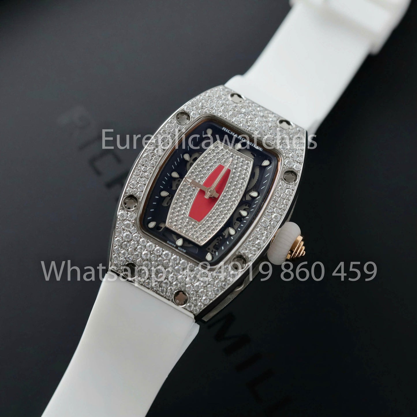 Richard Mille RM 07-01 1:1 Best Clone RM Fabbrica Custom Moissanite Case Silver