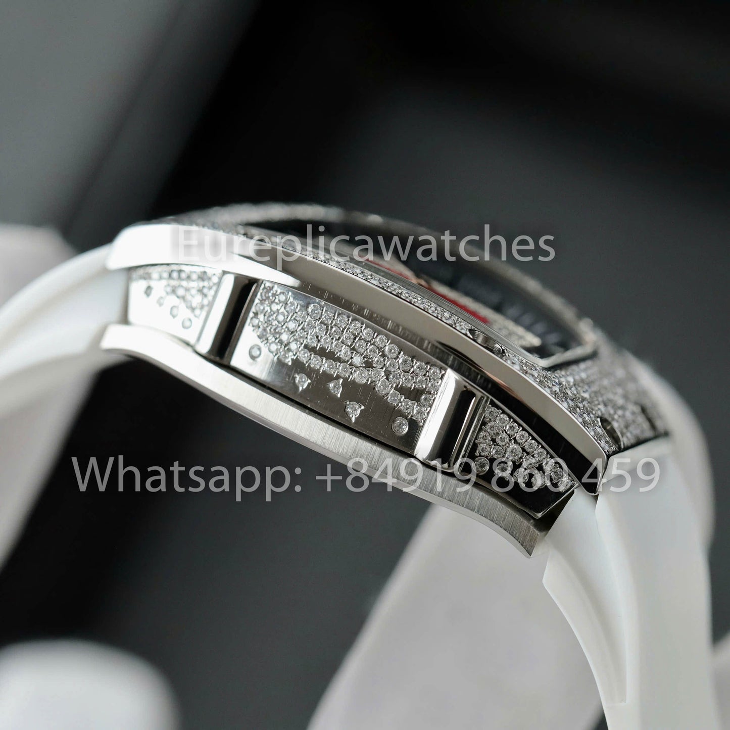 Richard Mille RM 07-01 1:1 Best Clone RM Fabbrica Custom Moissanite Case Silver