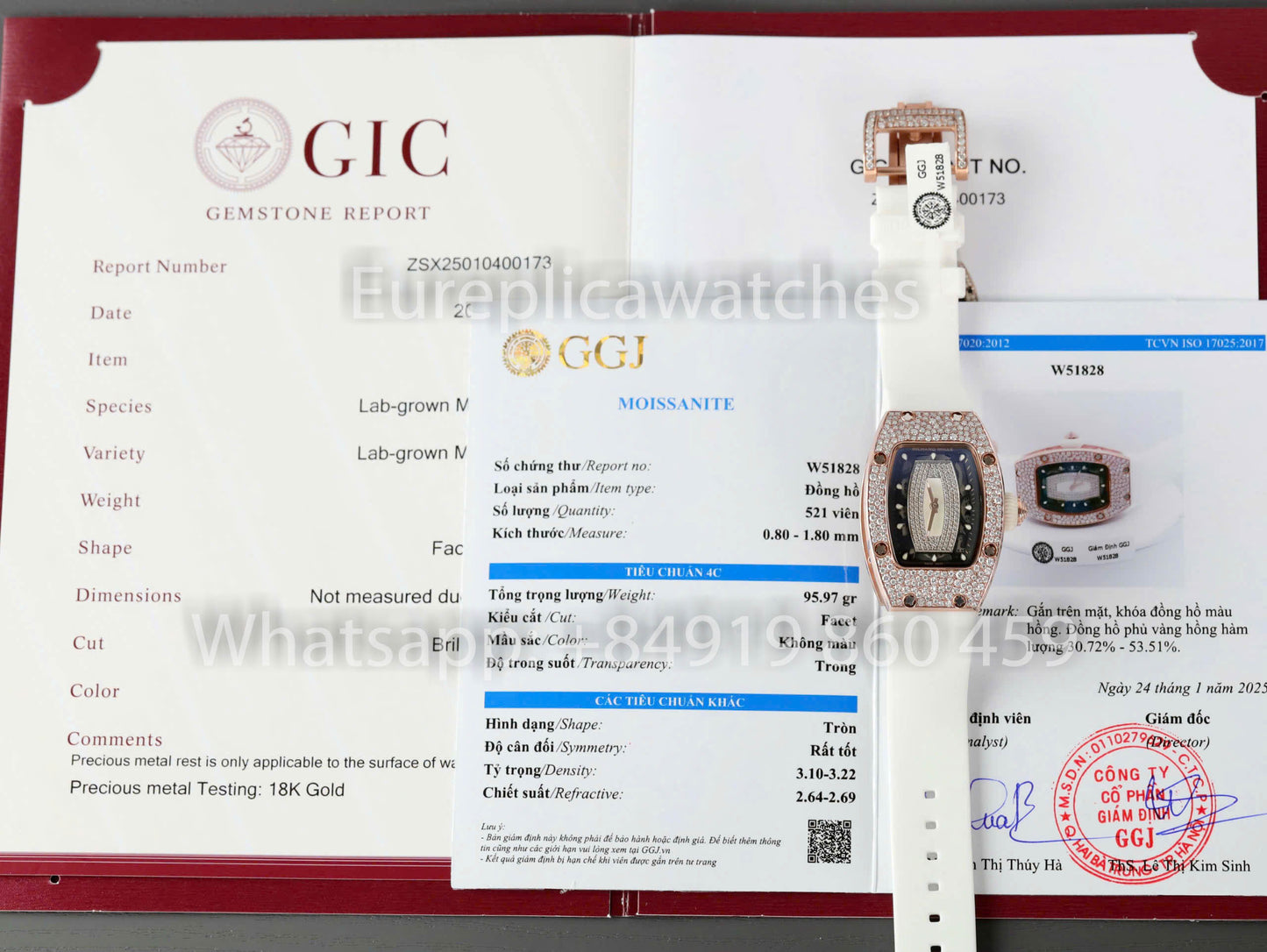 Richard Mille RM 07-01 1:1 Best Clone RM Fabbrica Custom Moissanite Case Rose gold