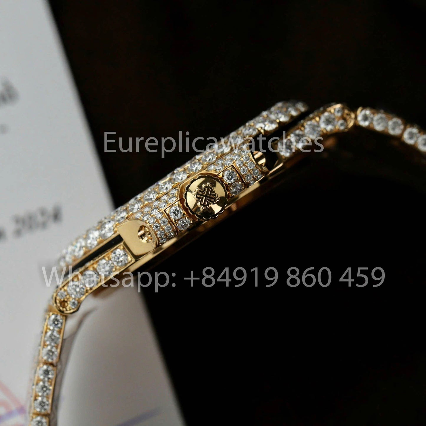 Patek Philippe Nautilus 5711 Full Iced Out - 1:1 Best Clone Moissanite quadrante
