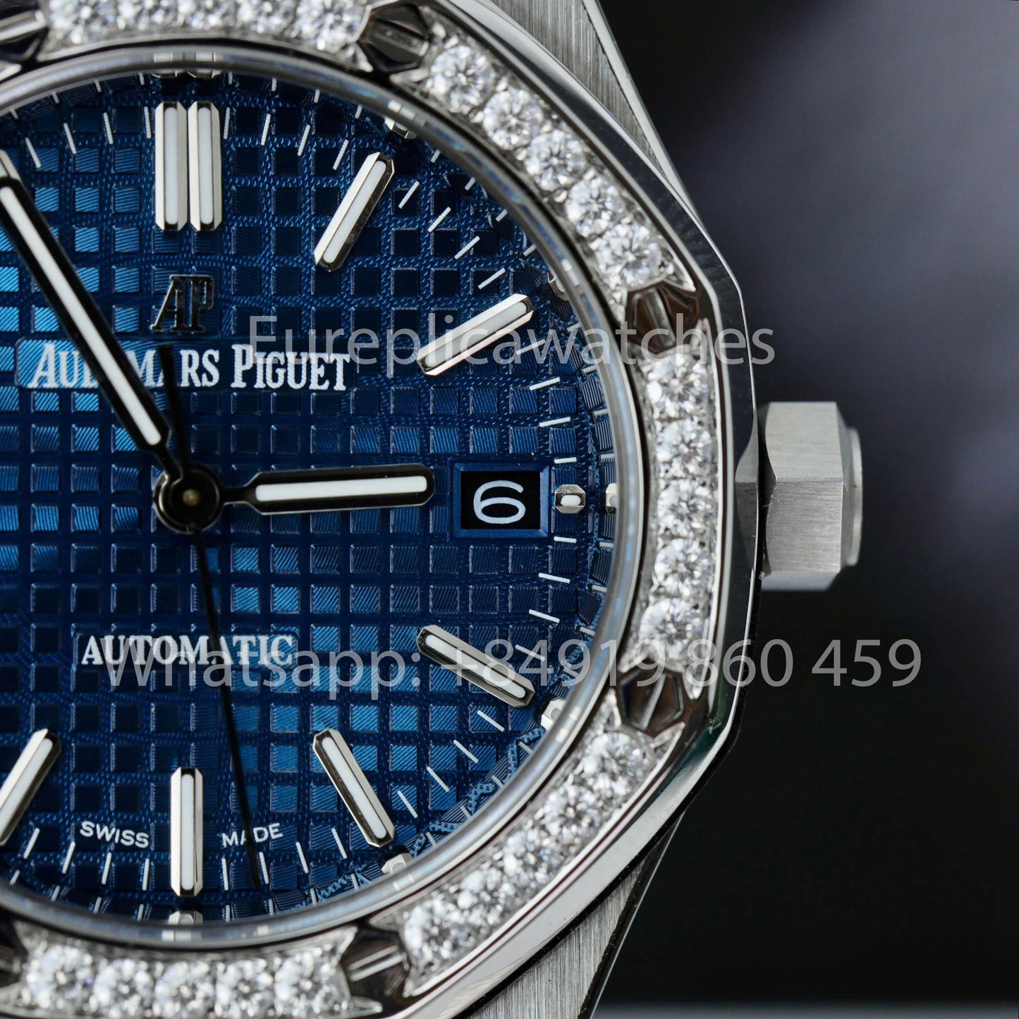 Audemars Piguet 15451ST.ZZ.1256ST.03 Custom Watch 1:1 Best Clone Moissanite lunetta