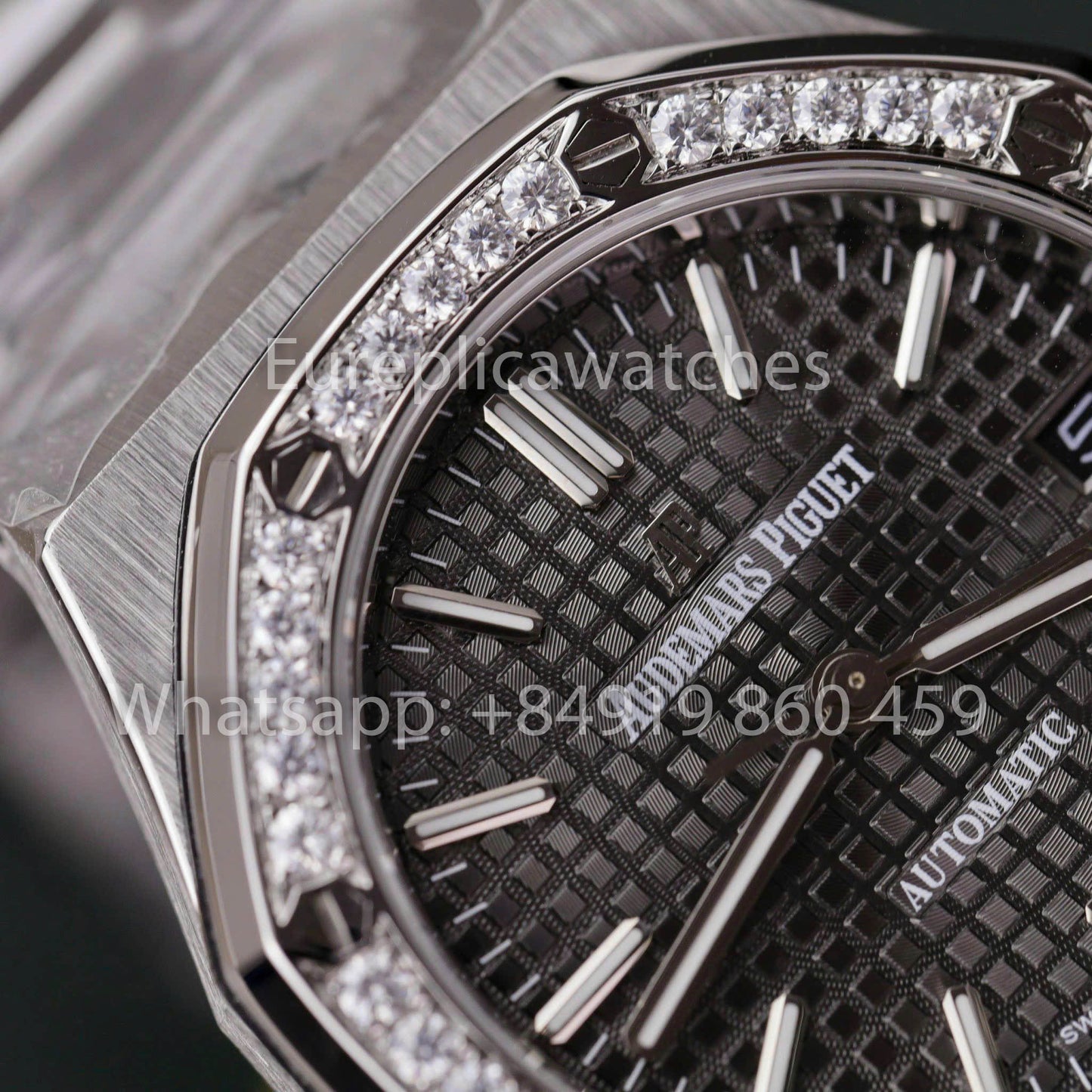 Audemars Piguet 15451ST.ZZ.1256ST.01 Custom Watch 1:1 Best Clone Moissanite lunetta