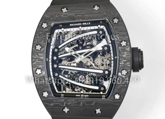 RICHARD MILLE  RM59-01 RM5901 NTPT Carbon Case 1:1 Best Clone RM Fabbrica Black cinturino