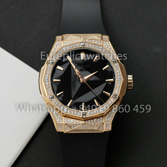 HUBLOT CLASSIC FUSION ORLINSKI 40mm Custom Moissanite Stone 1:1 Best Clone