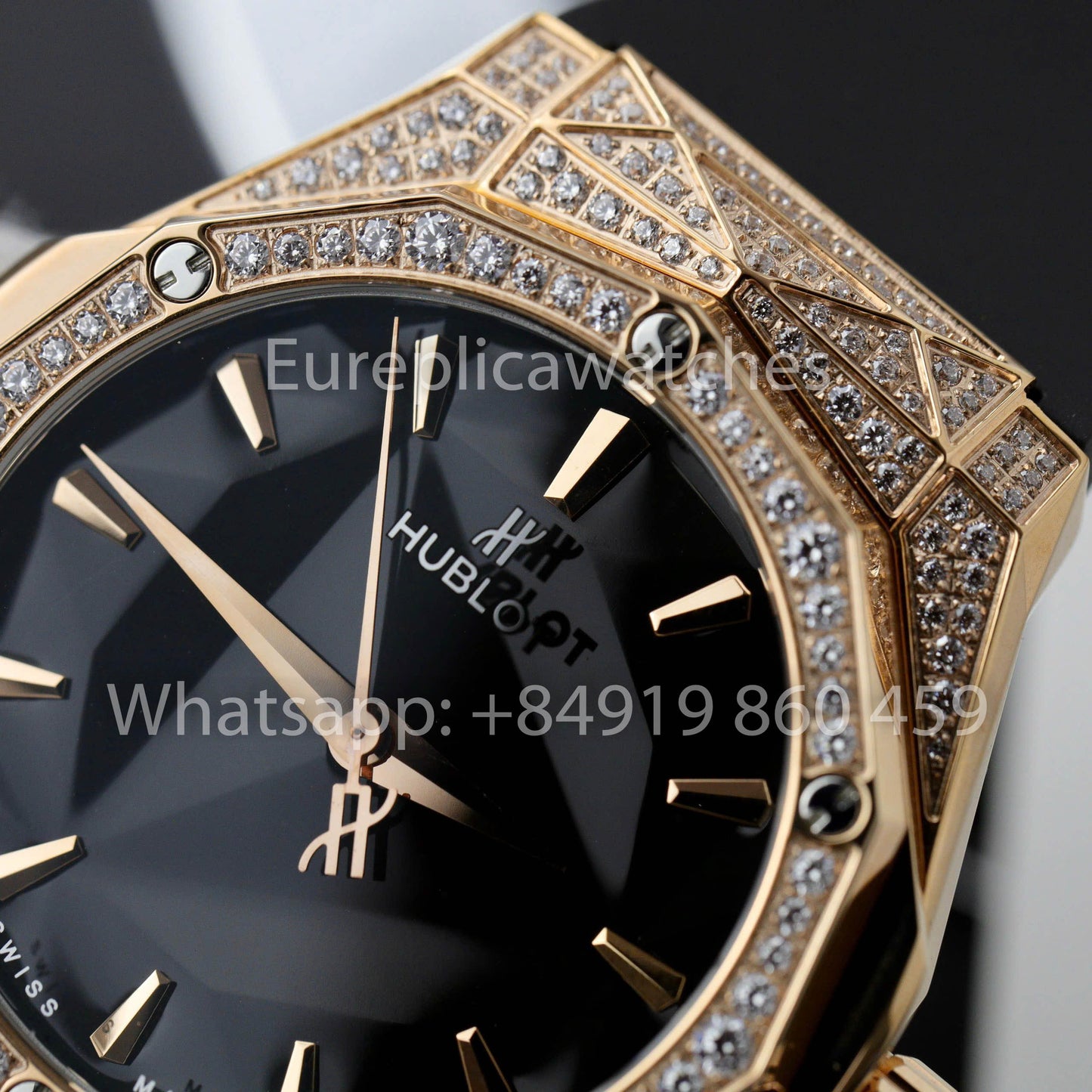 HUBLOT CLASSIC FUSION ORLINSKI 40mm Custom Moissanite Stone 1:1 Best Clone