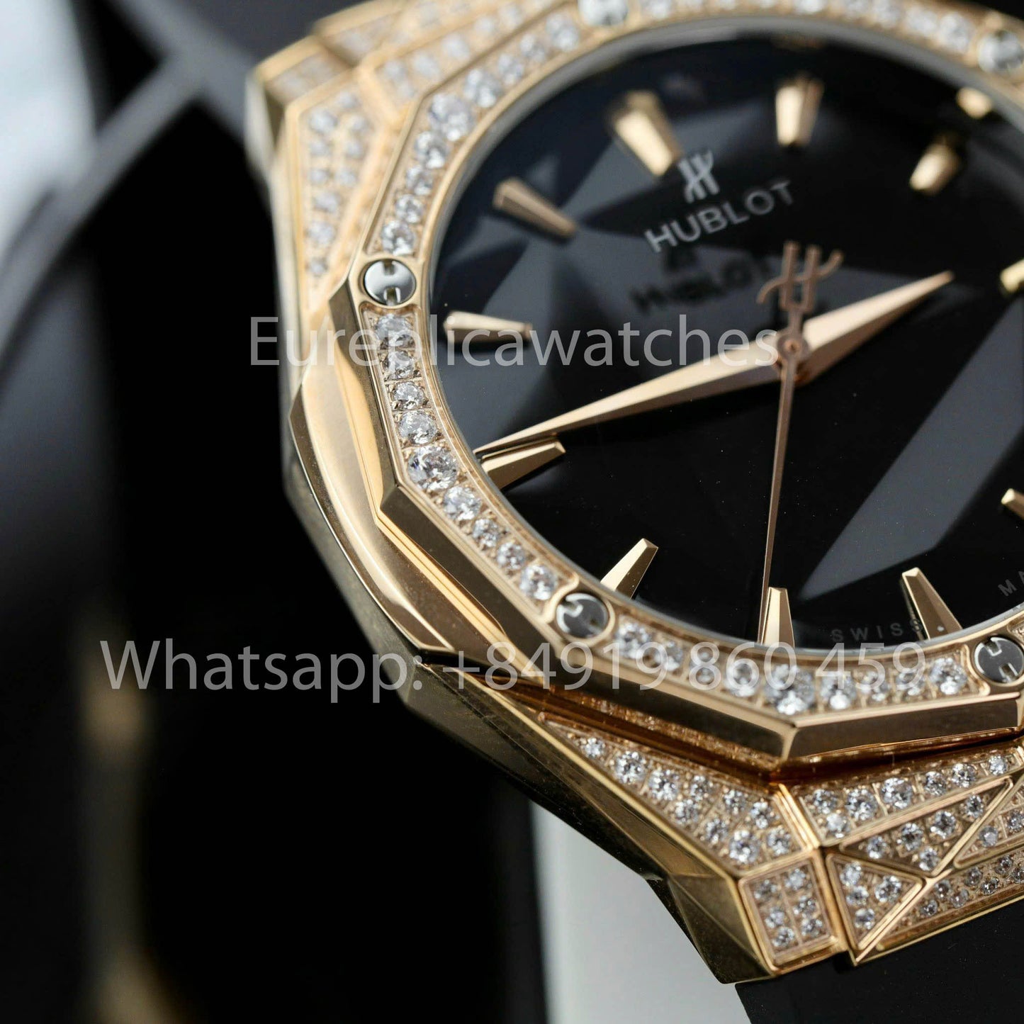 HUBLOT CLASSIC FUSION ORLINSKI 40mm Custom Moissanite Stone 1:1 Best Clone