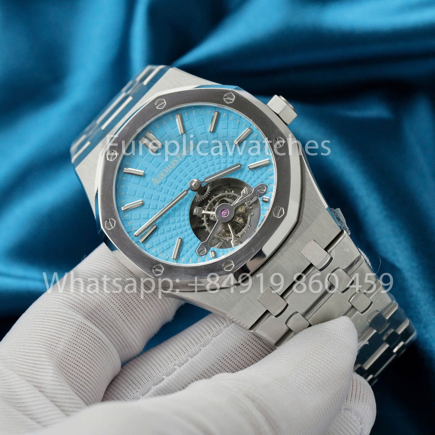Audemars Piguet Royal Oak Tourbillon 26530PT.OO.1220PT.01 1:1 Best Edition R8 Fabbrica Blue Dial