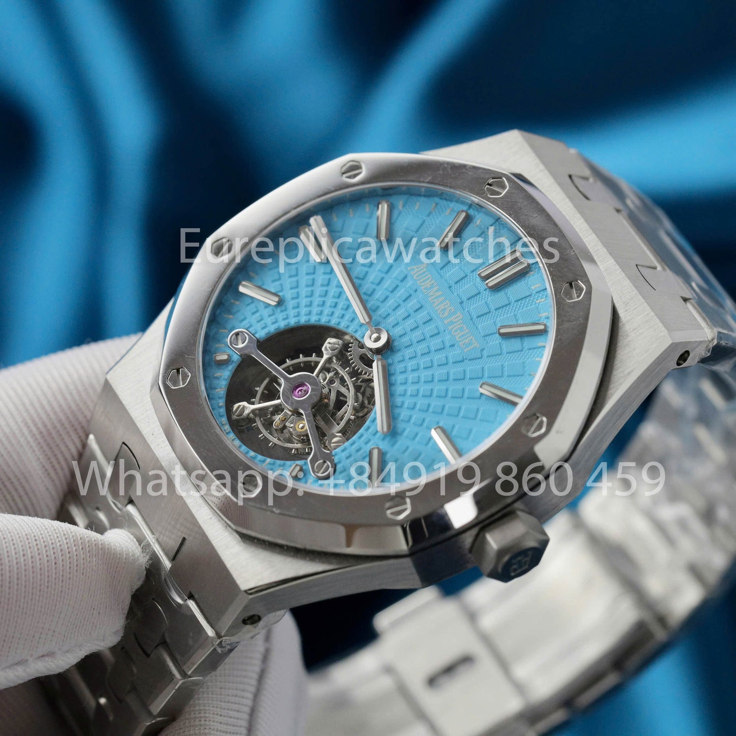 Audemars Piguet Royal Oak Tourbillon 26530PT.OO.1220PT.01 1:1 Best Edition R8 Fabbrica Blue Dial