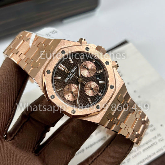 Audemars Piguet Royal Oak Chronograph 26331OR Custom Watch 1:1 Best Clone 18k Gold Filled