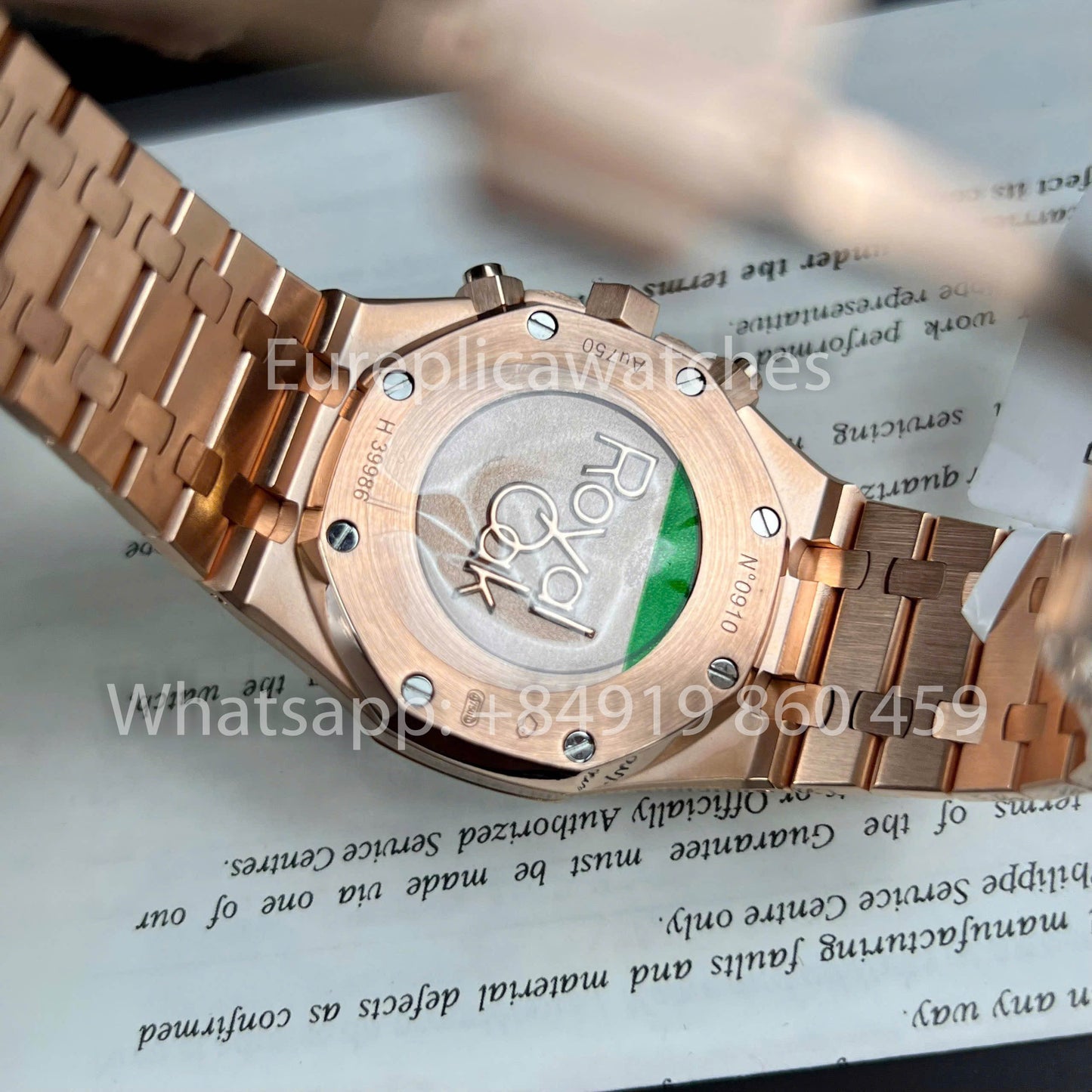 Audemars Piguet Royal Oak Chronograph 26331OR Custom Watch 1:1 Best Clone 18k Gold Filled