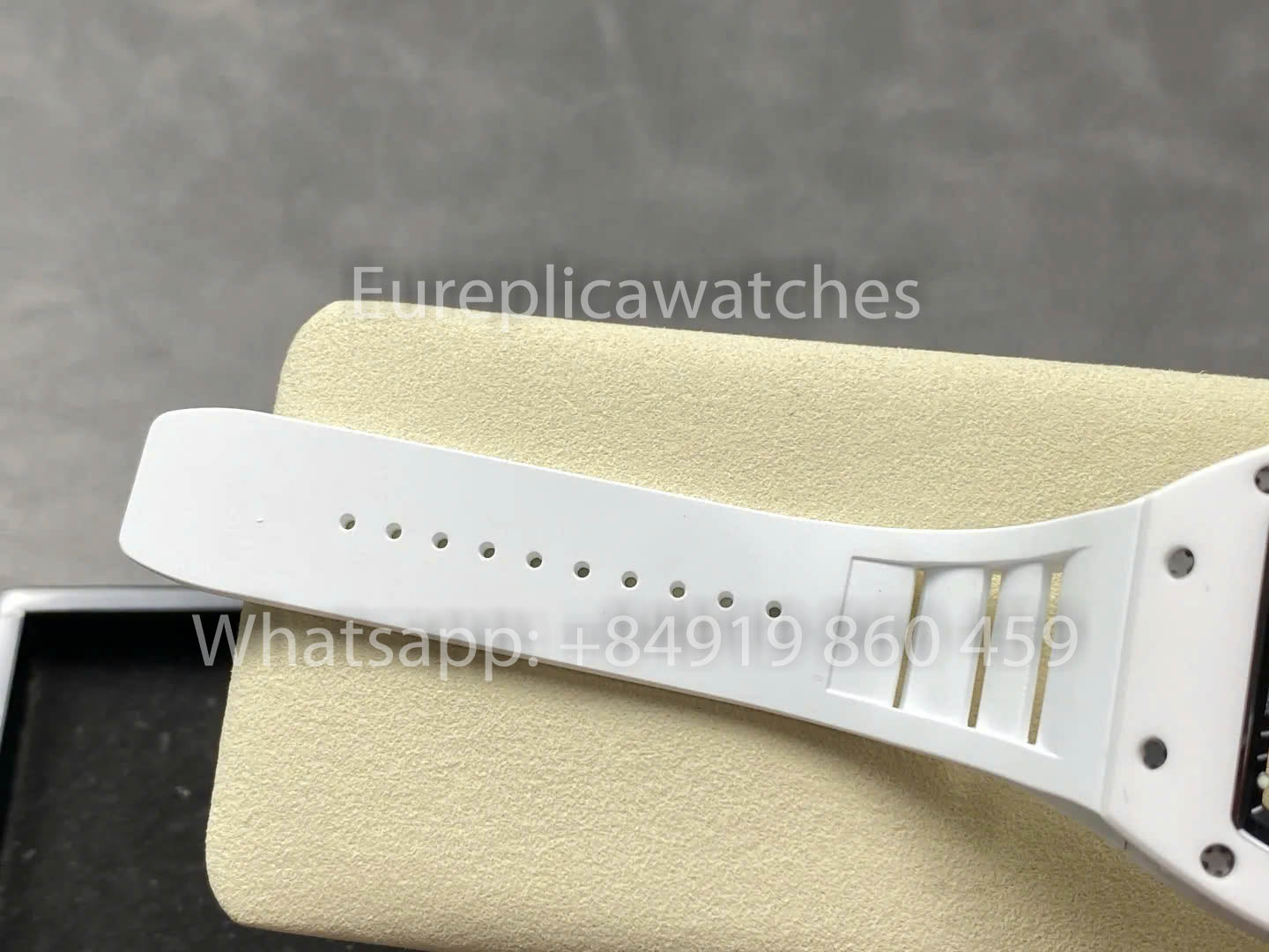 RICHARD MILLE RM055 Bianco ceramica Cassa 1:1 Best Clone APS Fabbrica Bianco cinturino