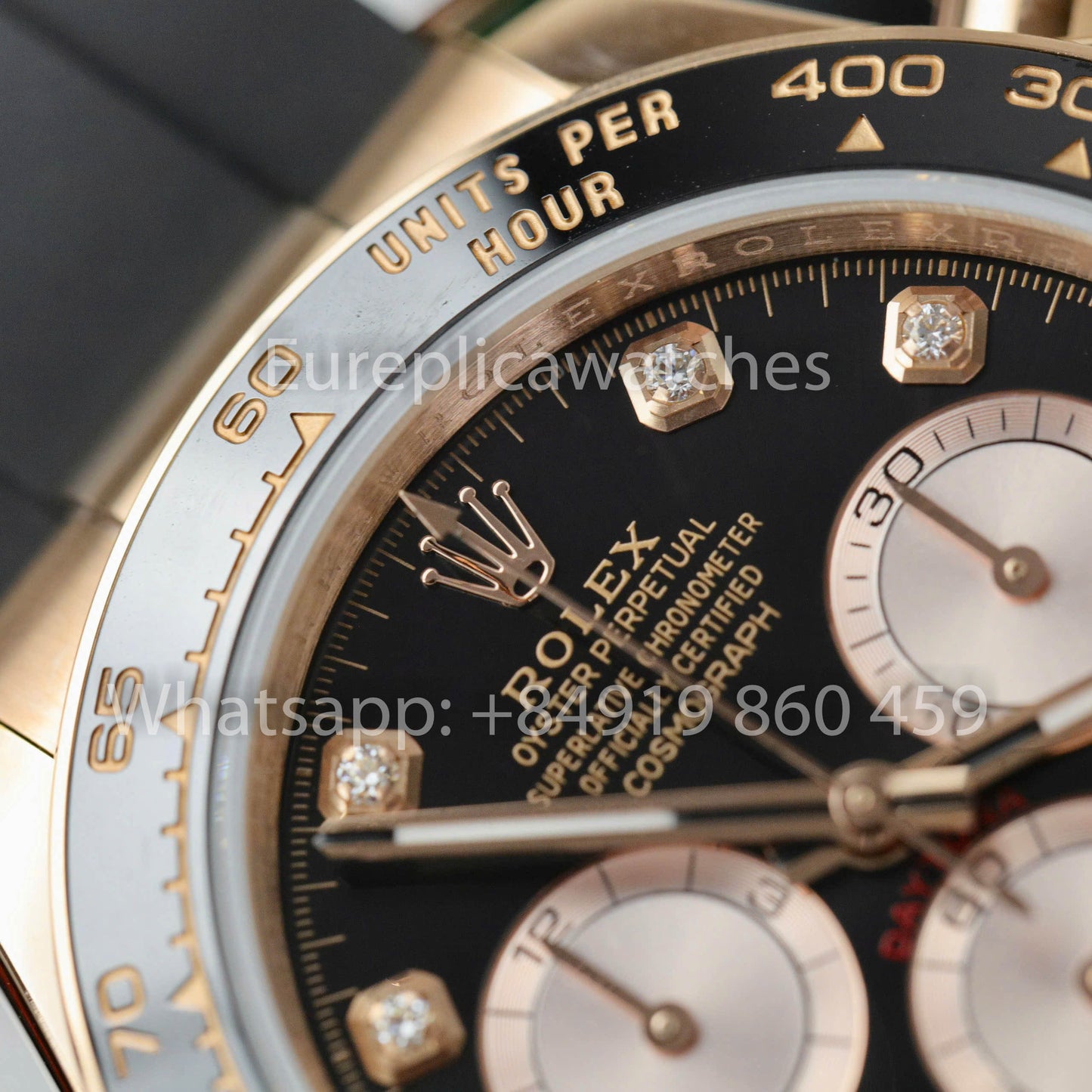Rolex Cosmograph Daytona m126515LN Custom Watch 1:1 Best Clone VS Fabbrica 18k Rosa Oro plated