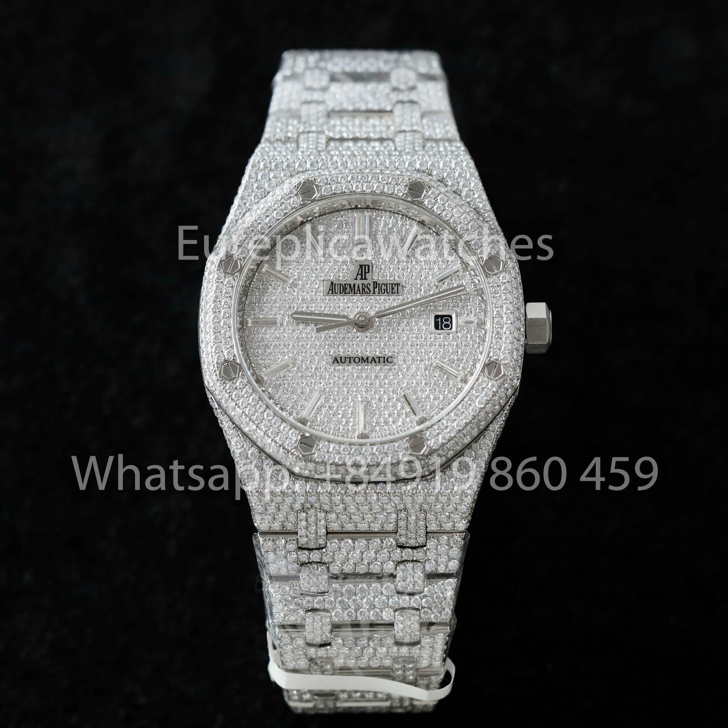 Audemars Piguet Royal Oak 15400ST 1:1 Best Edition ZF Fabbrica Custom Moissanite Stone