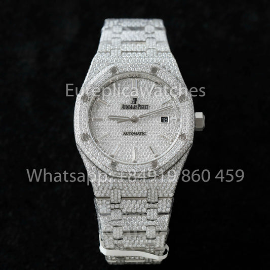 Audemars Piguet Royal Oak 15400ST 1:1 Best Edition ZF Fabbrica Custom Moissanite Stone