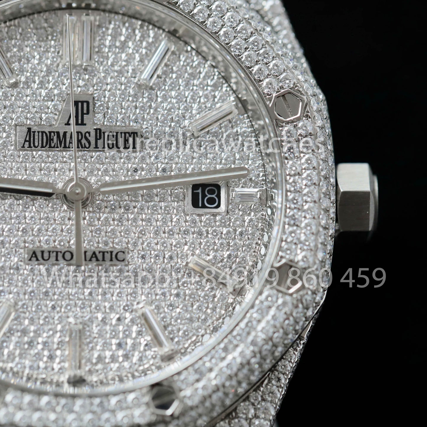 Audemars Piguet Royal Oak 15400ST 1:1 Best Edition ZF Fabbrica Custom Moissanite Stone