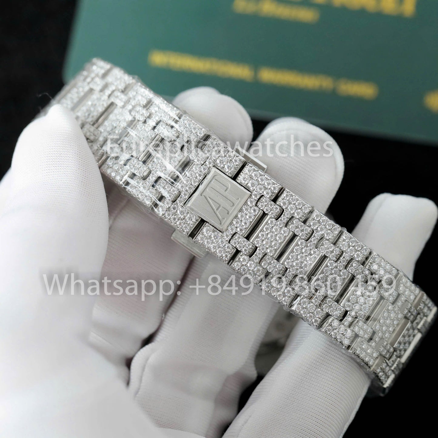 Audemars Piguet Royal Oak 15400ST 1:1 Best Edition ZF Fabbrica Custom Moissanite Stone