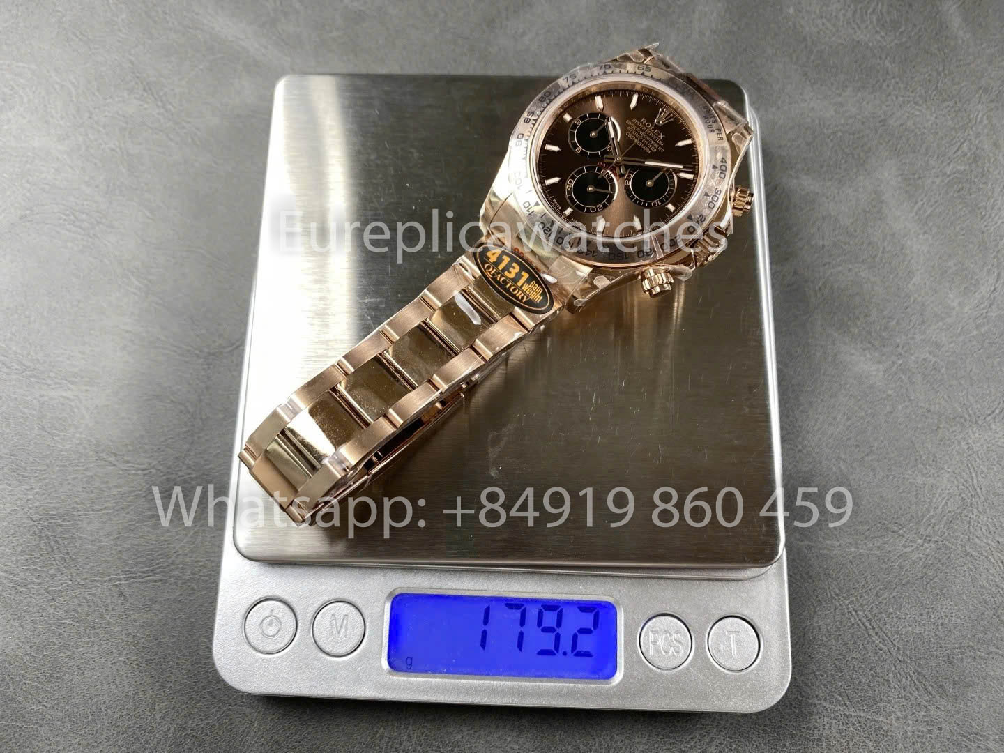 Rolex Cosmograph Daytona M126505-0005 QF Fabbrica versione migliore 1:1 Chocolate dial Rose gold