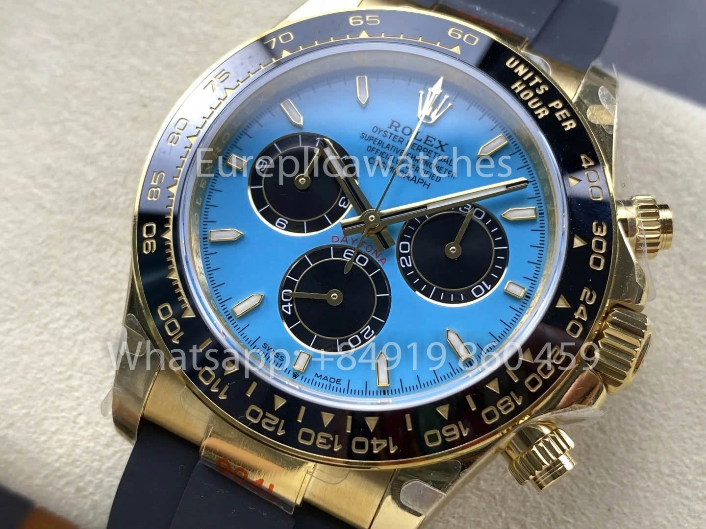 Rolex Cosmograph Daytona M126518LN QF Fabbrica versione migliore 1:1 Tiffany Dial Yellow Gold