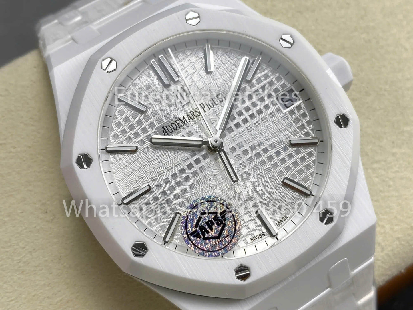 Audemars Piguet Royal Oak 15500ST quadrante bianco versione migliore 1:1 ceramica APS Fabbrica