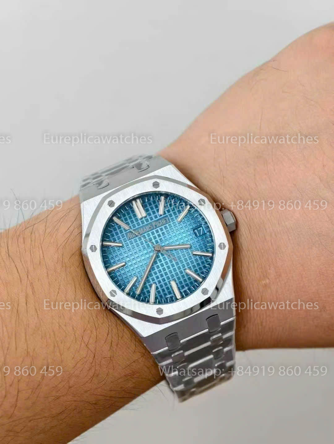 Audemars Piguet Royal Oak 15510ST Grande Tapisserie Ice Blue Dial versione migliore 1:1 ZF Fabbrica
