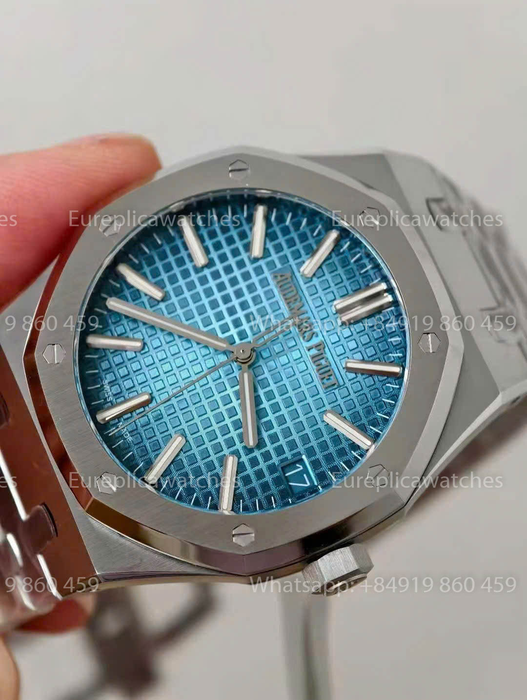 Audemars Piguet Royal Oak 15510ST Grande Tapisserie Ice Blue Dial versione migliore 1:1 ZF Fabbrica