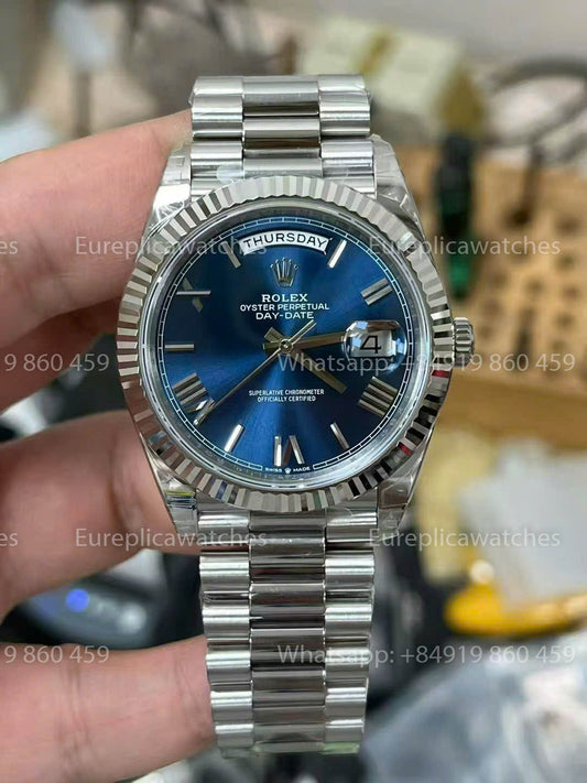 Rolex Day-Date 40 M228239-0076 quadrante blu versione migliore 1:1 VS Fabbrica 3255 Dandong movimento
