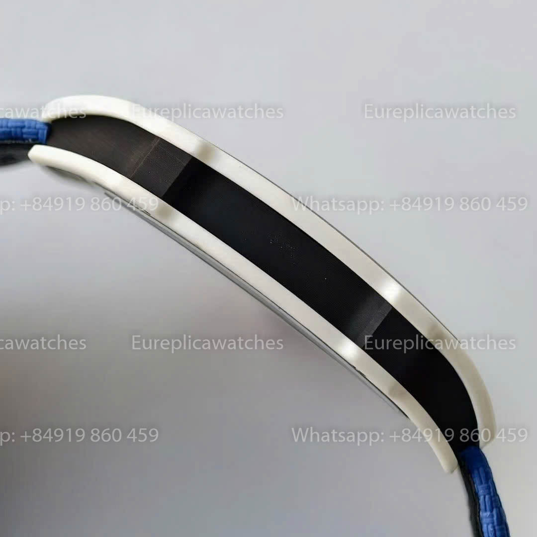 Replica Richard Mille RM67?02 quadrante France VAF Factory miglior versione 1:1 carbonio bianco con cinturino blu